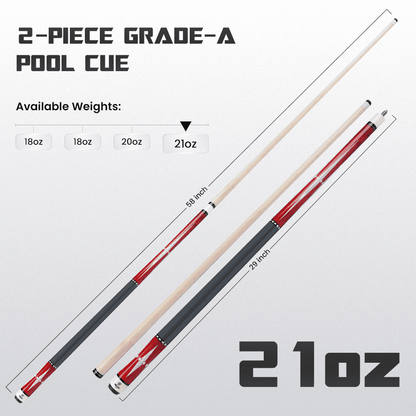 Big Cat I Red Silver - Big Cat Cues