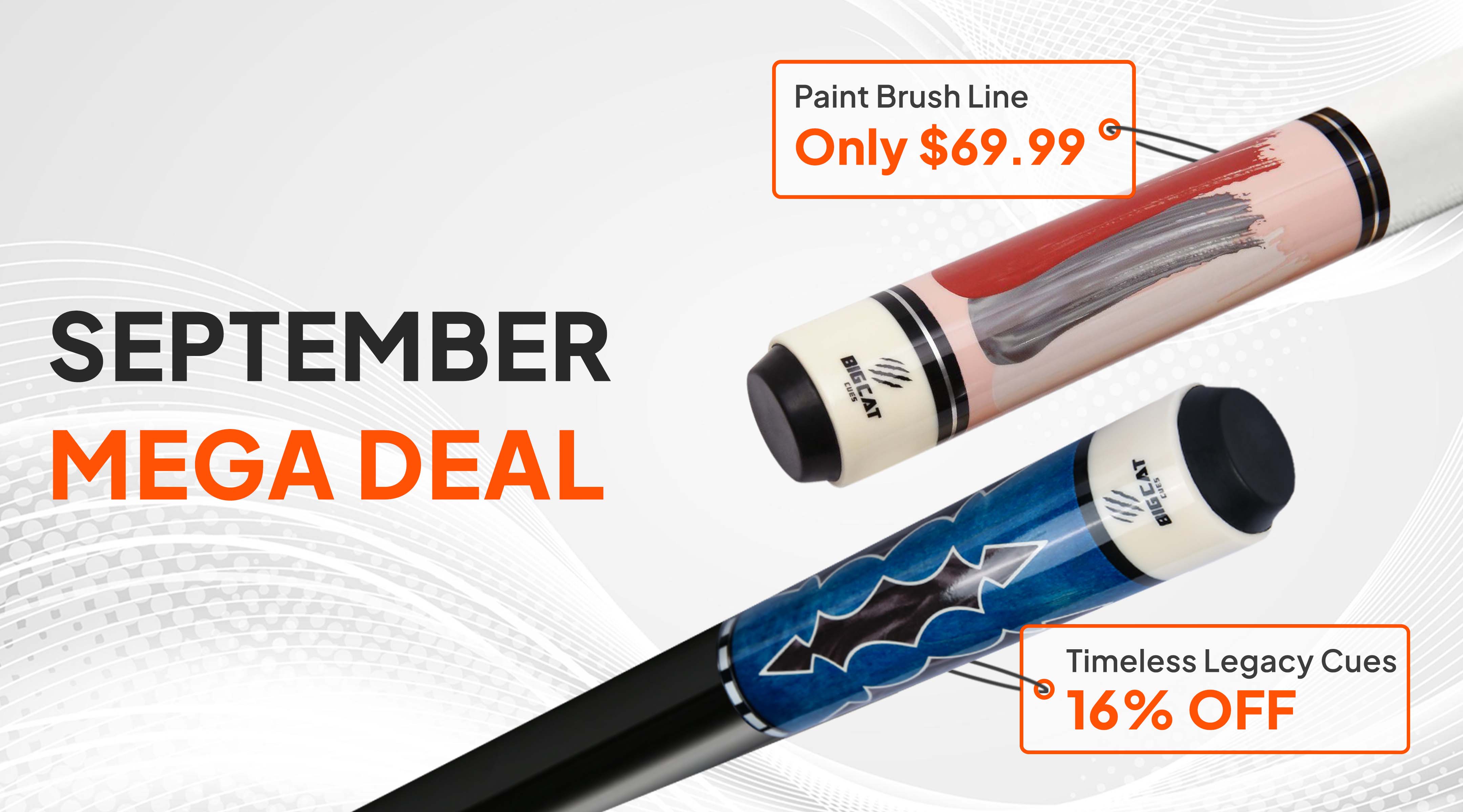 September promotion for Paint Brush and Timeless - Desktop ver