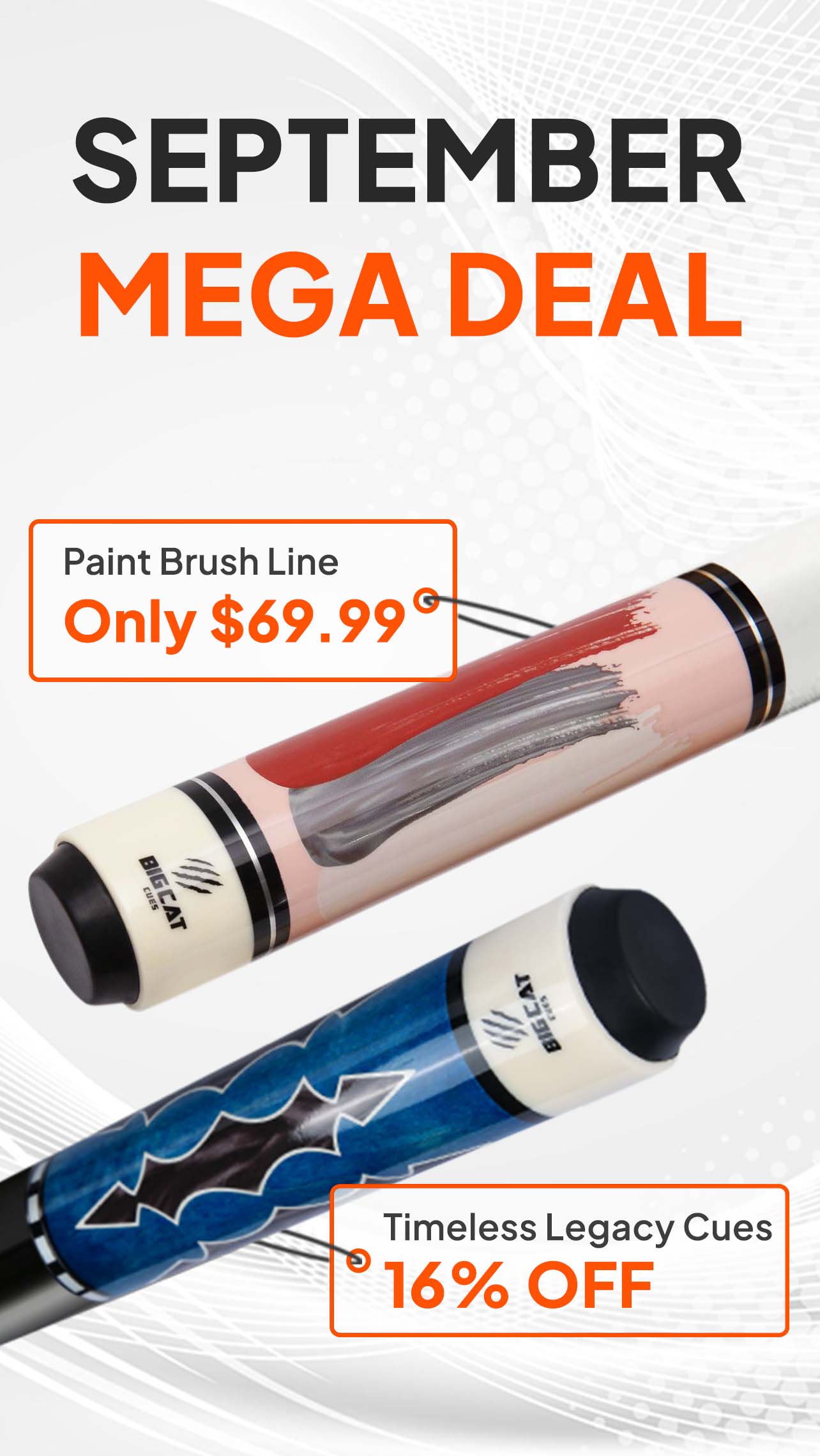 September promotion for Paint Brush and Timeless - Mobile ver
